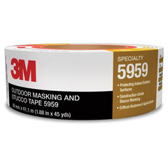 3M Outdoor Masking and Stucco Tape 5959 Red 48 mm × 41.1 m 12.0 mil Conveniently Packaged - Eagle Tool & Supply