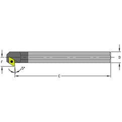 E12S SDXCL3 Solid Carbide Boring Bar w/Coolant - Eagle Tool & Supply