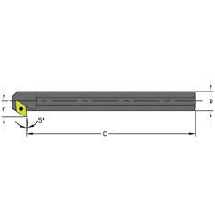 A12Q SDXCL3 Steel Boring Bar w/Coolant - Eagle Tool & Supply