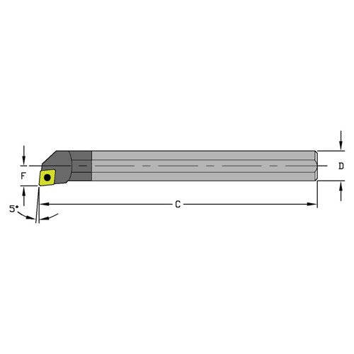 E10Q SCLPL2 Solid Carbide Boring Bar w/Coolant - Eagle Tool & Supply