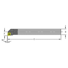 E10Q SCLPL2 Solid Carbide Boring Bar w/Coolant - Eagle Tool & Supply