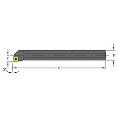 S08M SCLCL2 Steel Boring Bar - Eagle Tool & Supply