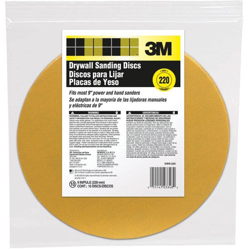 ‎3M Drywall Sanding Discs DW9-220 9″ - Eagle Tool & Supply