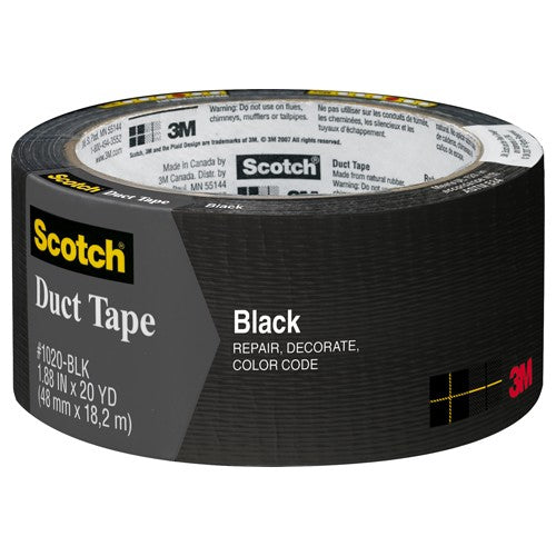 3M Duct Tape Black 3920-BK 1.88″ × 20 yd (48 mm × 18 2 m) - Eagle Tool & Supply