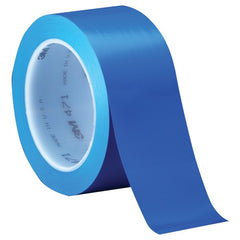 3M Vinyl Tape 471 Blue 1/4″ × 36 yd 5.2 mil Individually Wrapped Conveniently Packaged - Eagle Tool & Supply