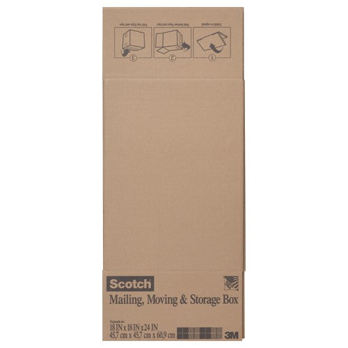 Scotch Folded Box 8018.24FB 18″ × 18″ × 24″ Folded Box - Eagle Tool & Supply