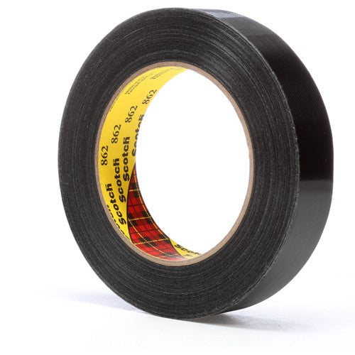 24 mm × 55 m Scotch Reinforced Strapping Tp Black Alt Mfg # 72059 - Eagle Tool & Supply