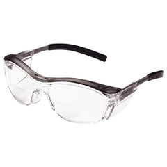 ‎3M Nuvo Reader Protective Eyewear 11436-00000-20 Clear Lens Gray Frame +2.5 Diopter - Eagle Tool & Supply