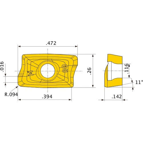 AOMT123624PEER-M MP6120 INSERT