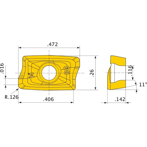 AOMT123632PEER-M VP20RT INSERT