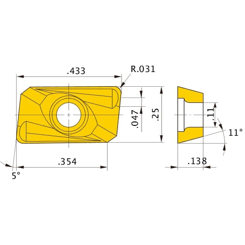 APMT1135PDER-H2 NX4545 INSERT