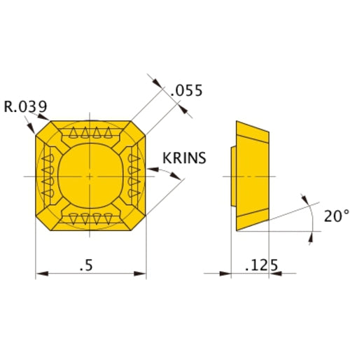 SEER42AFEN-JS F7010 MILLING INSERT