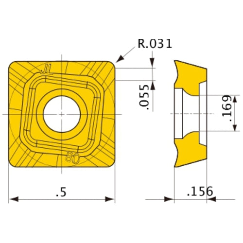 SOET12T308PEER-JL MP9130 INSERT
