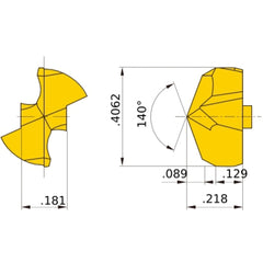 STAWK0026TG DP5010 DRILLING INSERT