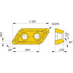 XDGX227020PDER-GLA MP9120 INSERT