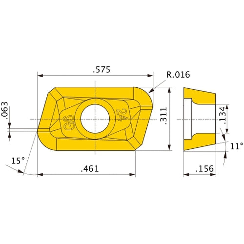 XPGT13T3PDFR-G1 HTI10 INSERT