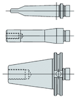 R8 x 7/8-20 Thread Tapping Attachment Shank - Eagle Tool & Supply