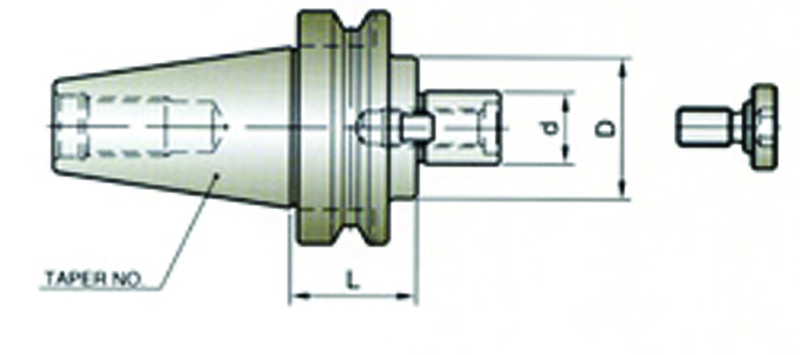 1-1/2 V50 SHELL MILL HLDR EM - Eagle Tool & Supply