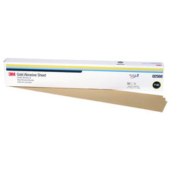 3M Gold Abrasive Sheet 02568 P180 grade 2 3/4″ × 17 1/2″ 50 sheets per pack - Eagle Tool & Supply