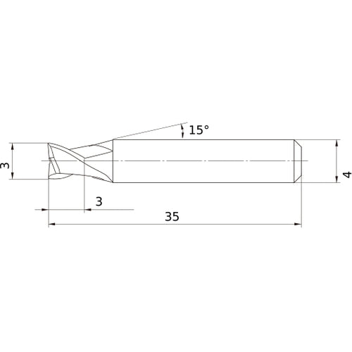MS2ESD0300L35S04 CARBIDE ENDMILL
