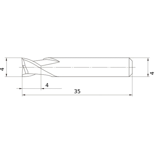 MS2ESD0400L35S04 CARBIDE ENDMILL