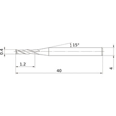 MS2JSD0040 CARBIDE ENDMILL