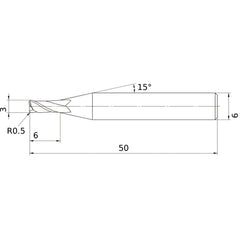 MS2MRBD0300R050 CARBIDE ENDMILL