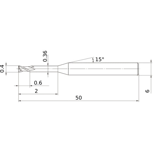 MS2XL6D0040N020 CARBIDE ENDMILL