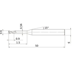 MS2XL6D0060N015 CARBIDE ENDMILL
