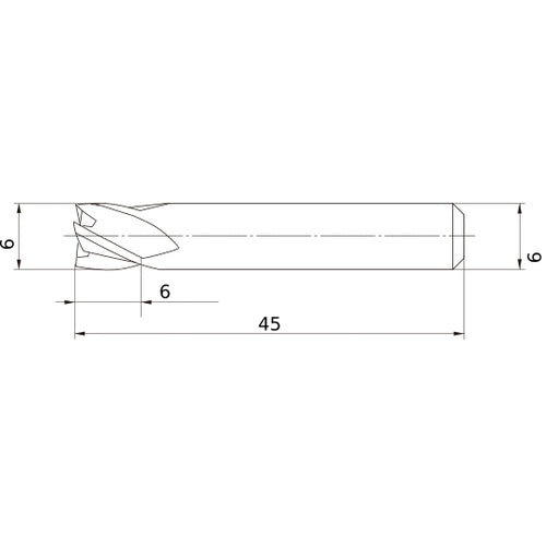 MS4ECD0600L45S06 CARBIDE ENDMILL