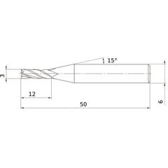MS4JCD0300 CARBIDE ENDMILL