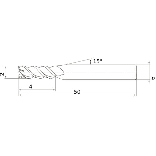 MSMHZDD0200 CARBIDE ENDMILL