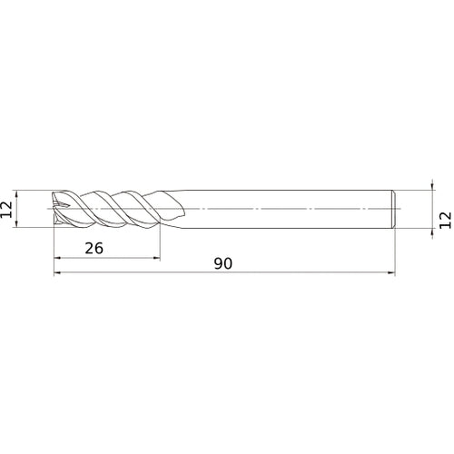 MSMHZDD1200 CARBIDE ENDMILL