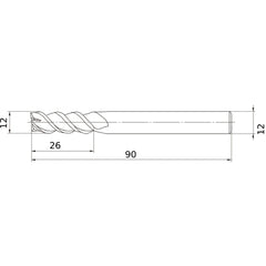 MSMHZDD1200 CARBIDE ENDMILL