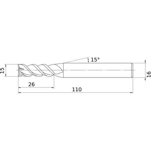 MSMHZDD1500 CARBIDE ENDMILL