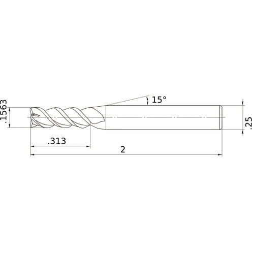 MSMHZDD5/32 CARBIDE ENDMILL