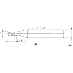 VF2MVD0050 SOLID CARBIDE EM