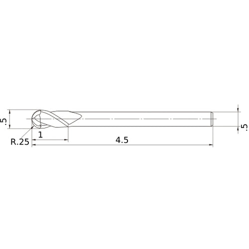 VF2SBD1/2 CARBIDE ENDMILL