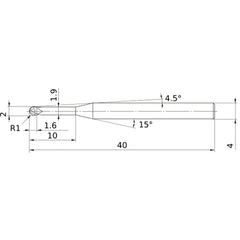VF2XLBSR0100N100 SOLID CARBIDE EM