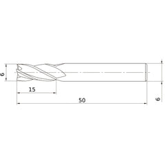 VF4MVD0600 CARBIDE ENDMILL