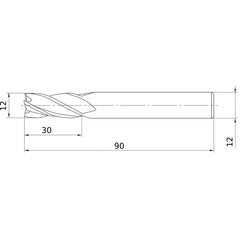 VF4MVD1200 SOLID CARBIDE EM