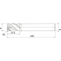 VFHVRBD0900R20 SOLID CARBIDE EM