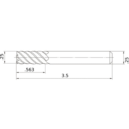 VFMDD1/4 CARBIDE ENDMILL