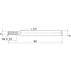 VFMDRBD0500R030 SOLID CARBIDE EM