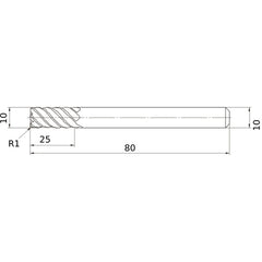 VFMDRBD1000R100 SOLID CARBIDE EM