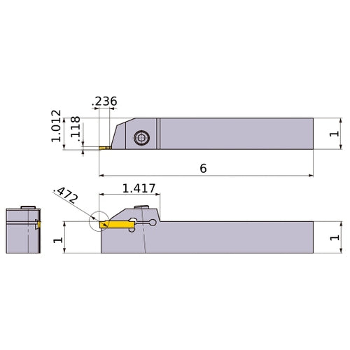GYQLUS16D00-F06 TURNING HOLDER