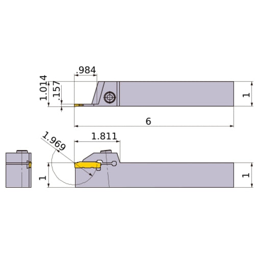 GYQLUS16D00-G25 TURNING HOLDER