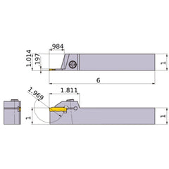 GYQLUS16D00-H25 TURNING HOLDER