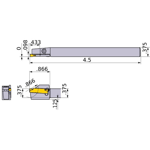GYSLUS06B00-E11 TURNING HOLDER