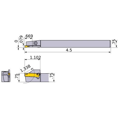 GYSLUS12B00-D17 TURNING HOLDER